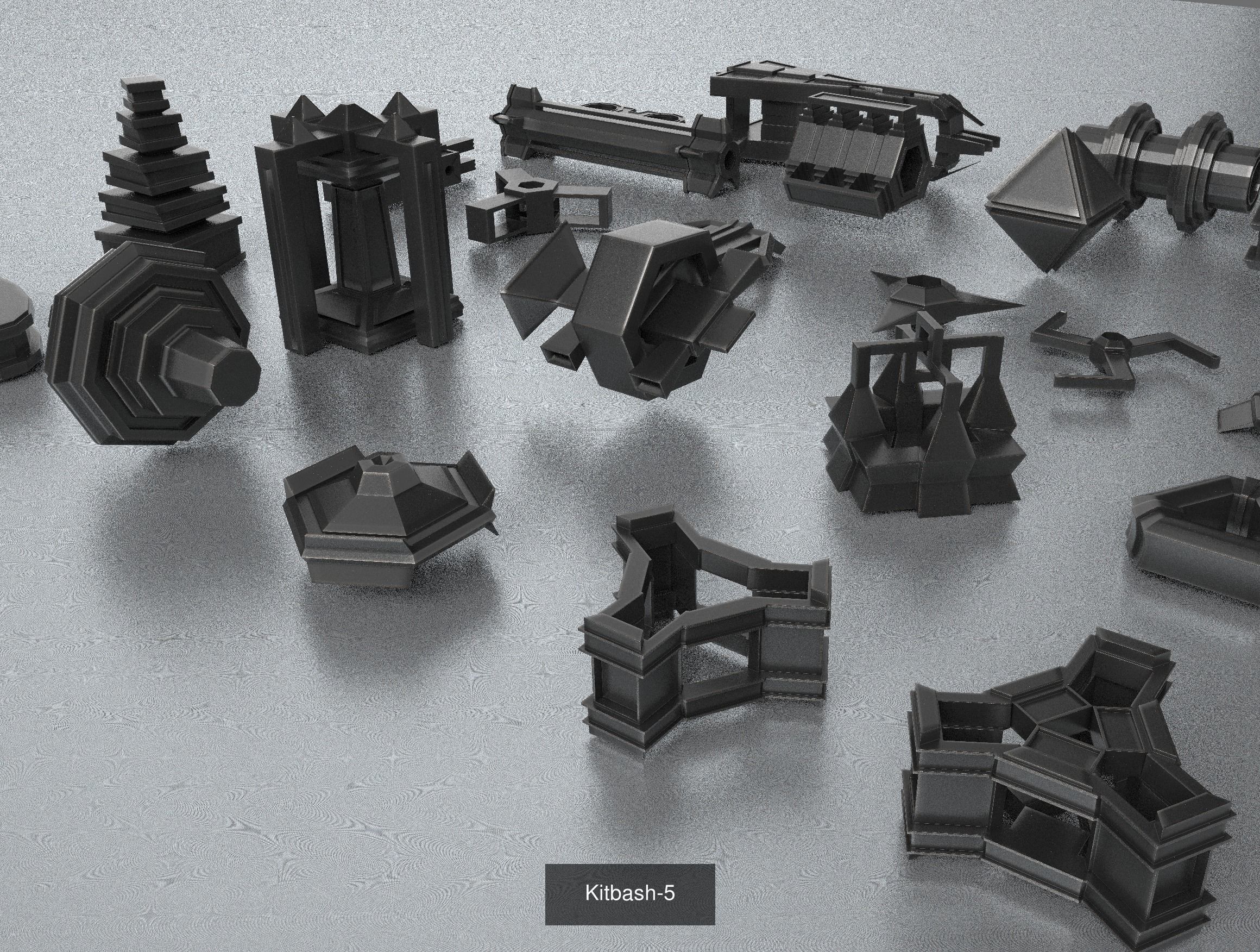 Kitbash big pack 3D Model Collection_6