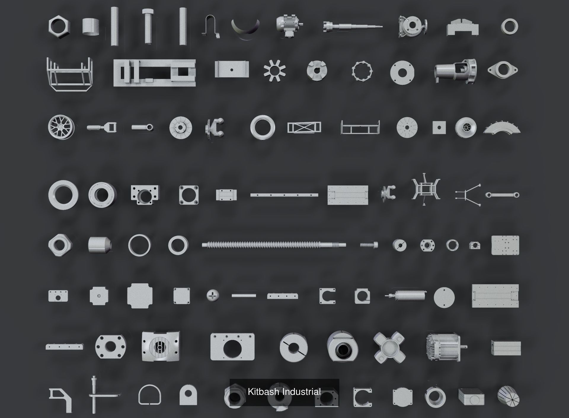 Kitbash big pack 3D Model Collection_2