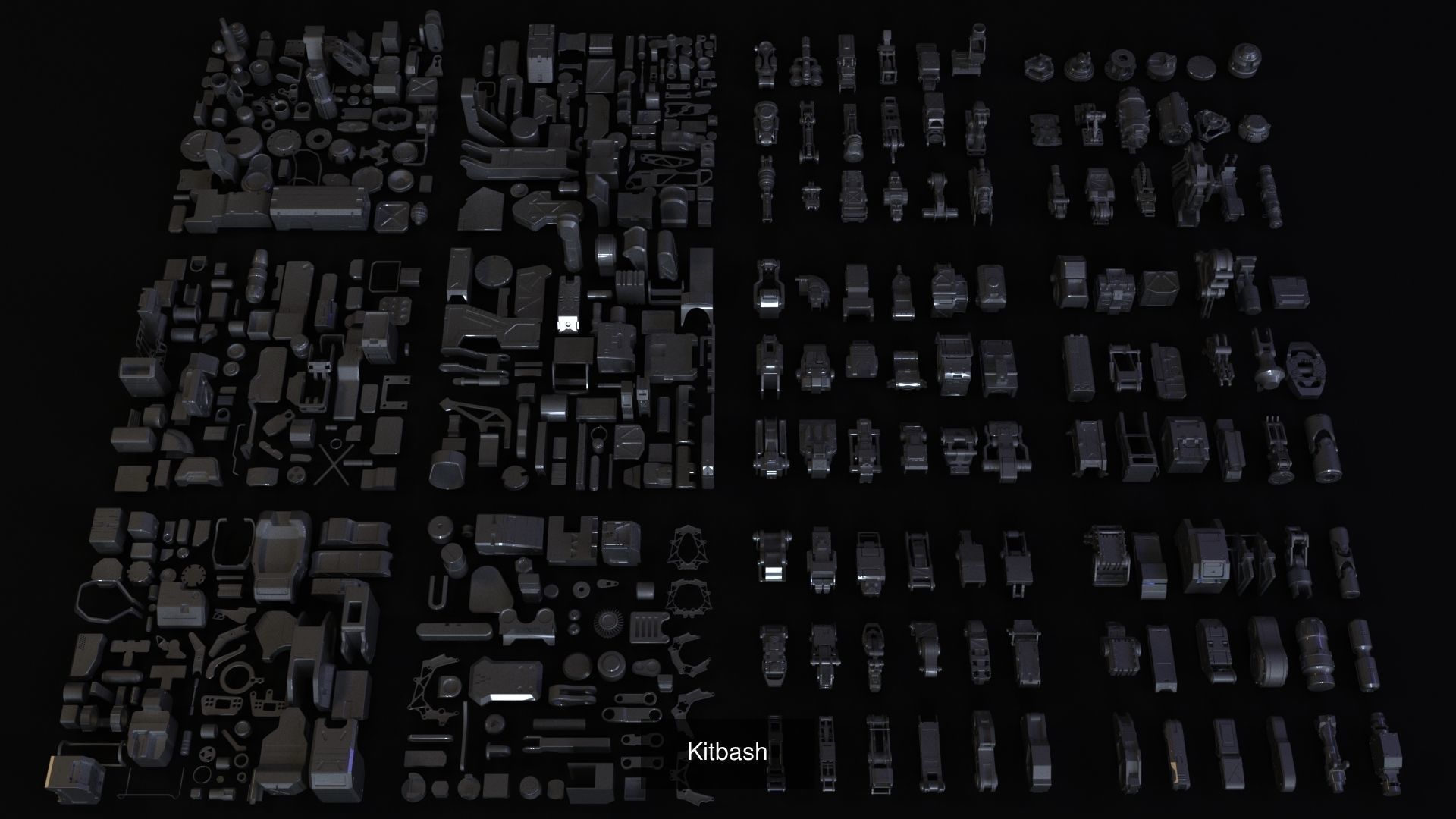 Kitbash big pack 3D Model Collection_1