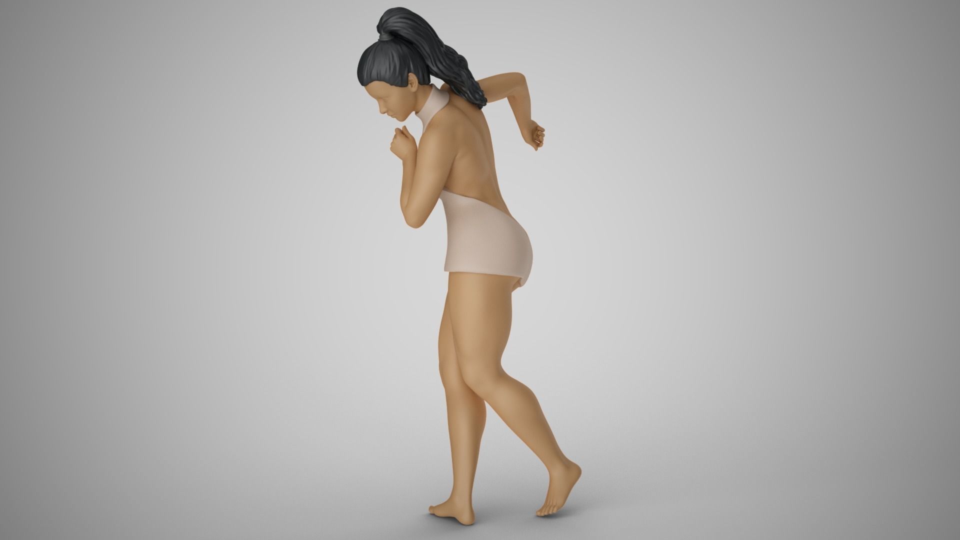 Woman Following the Rhythm 3D print model_8