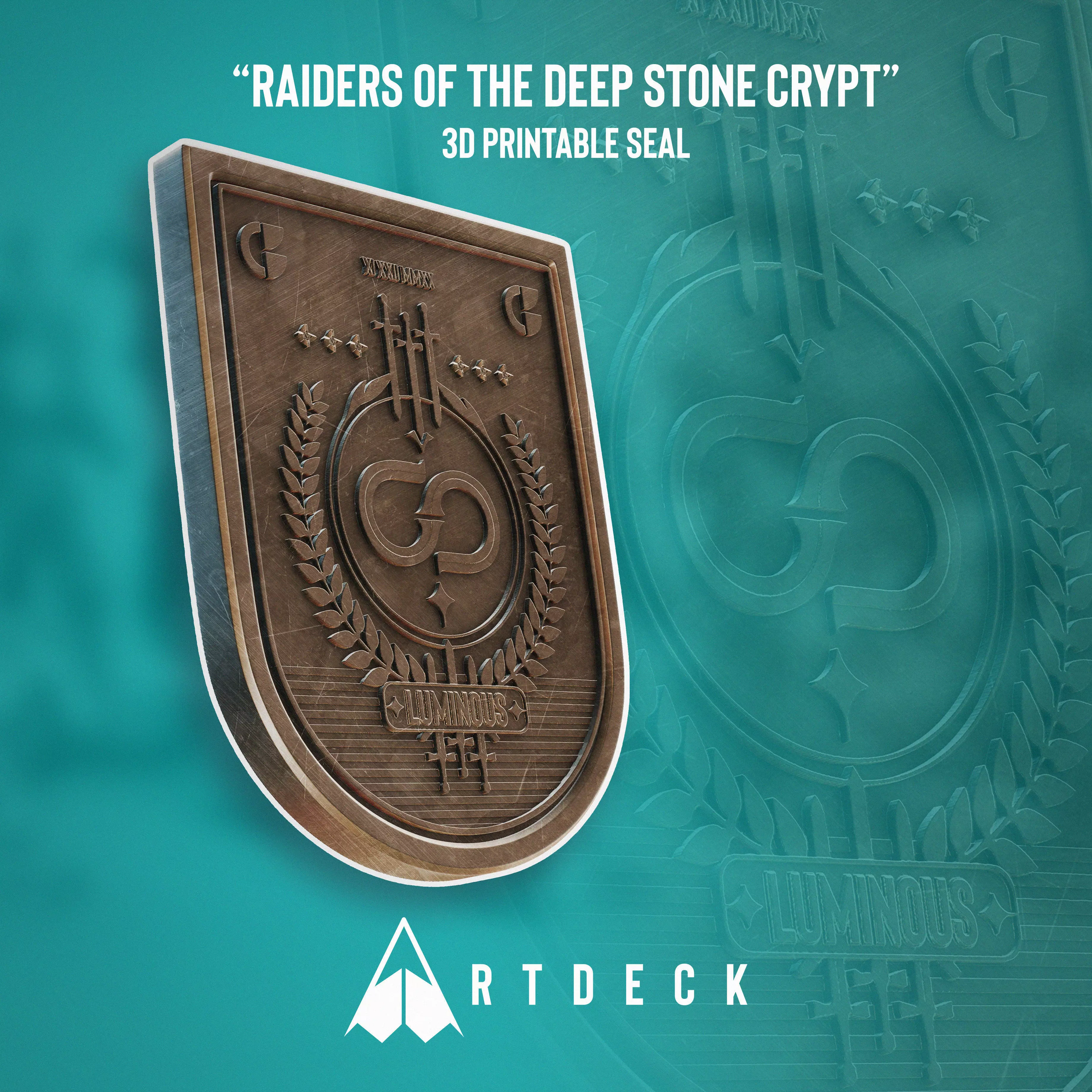 Raiders of the Deep Stone Crypt 3D Printable Seal Free 3D print model