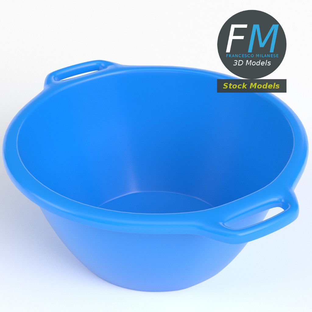 Plastic basin 3D model_4