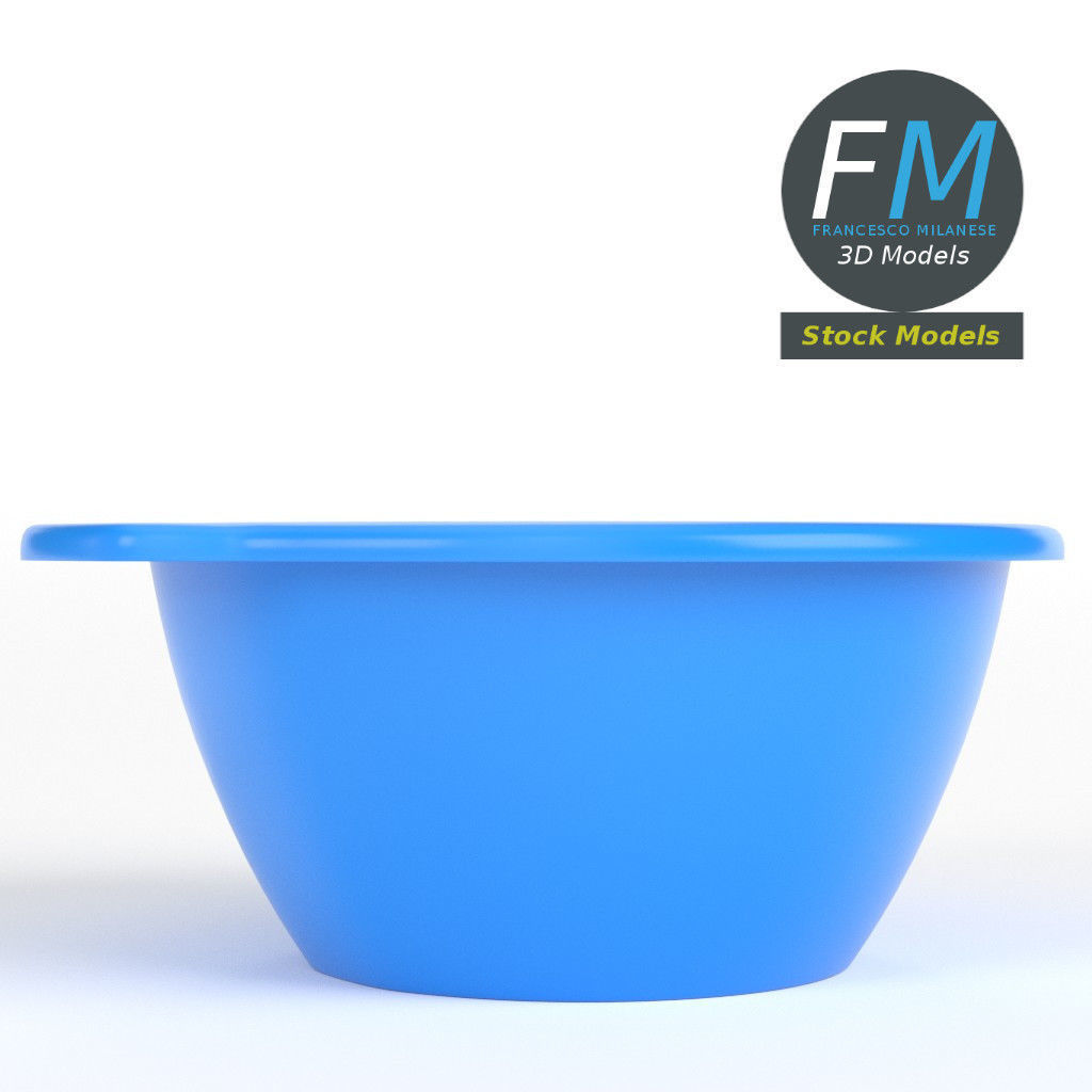 Plastic basin 3D model_3