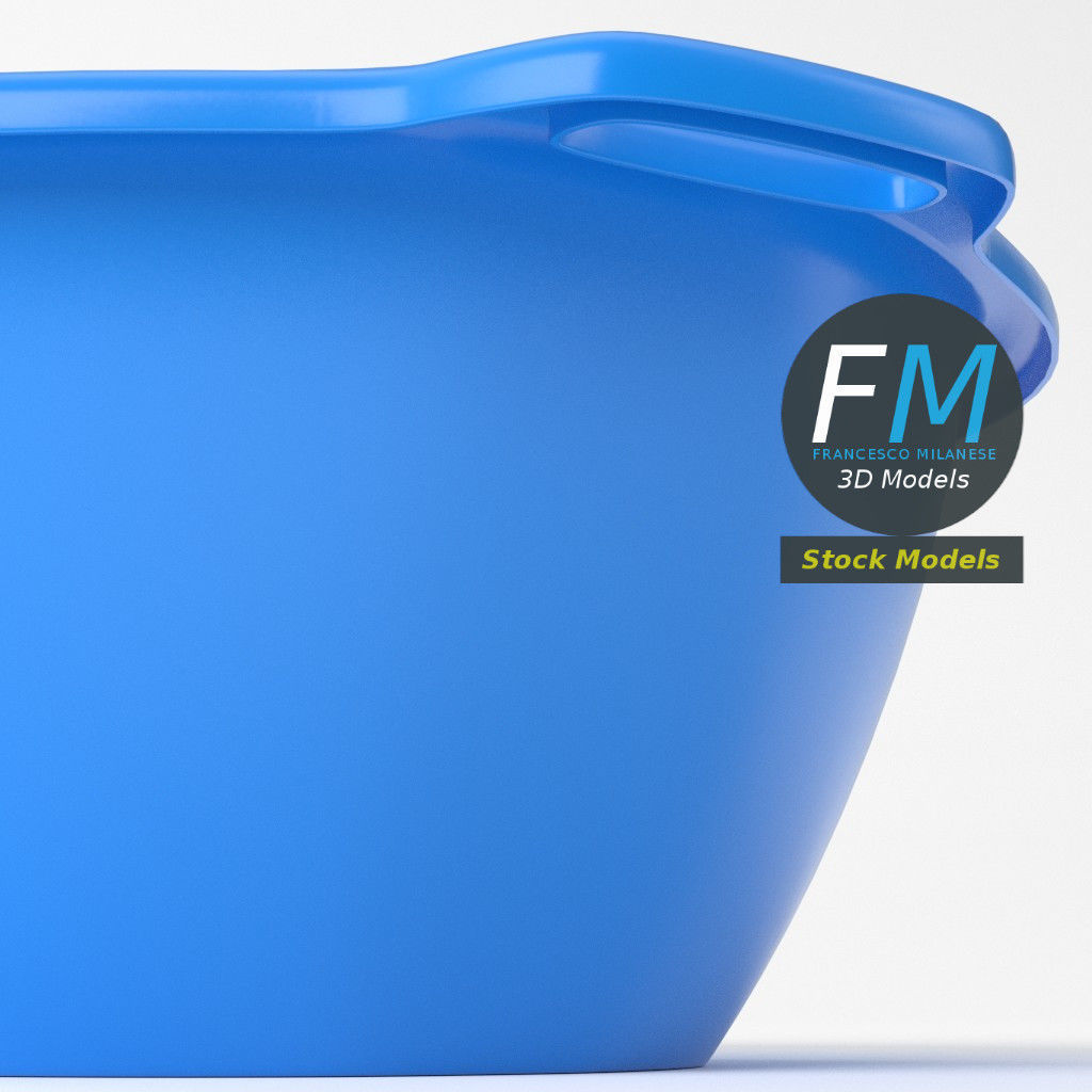 Plastic basin 3D model_5
