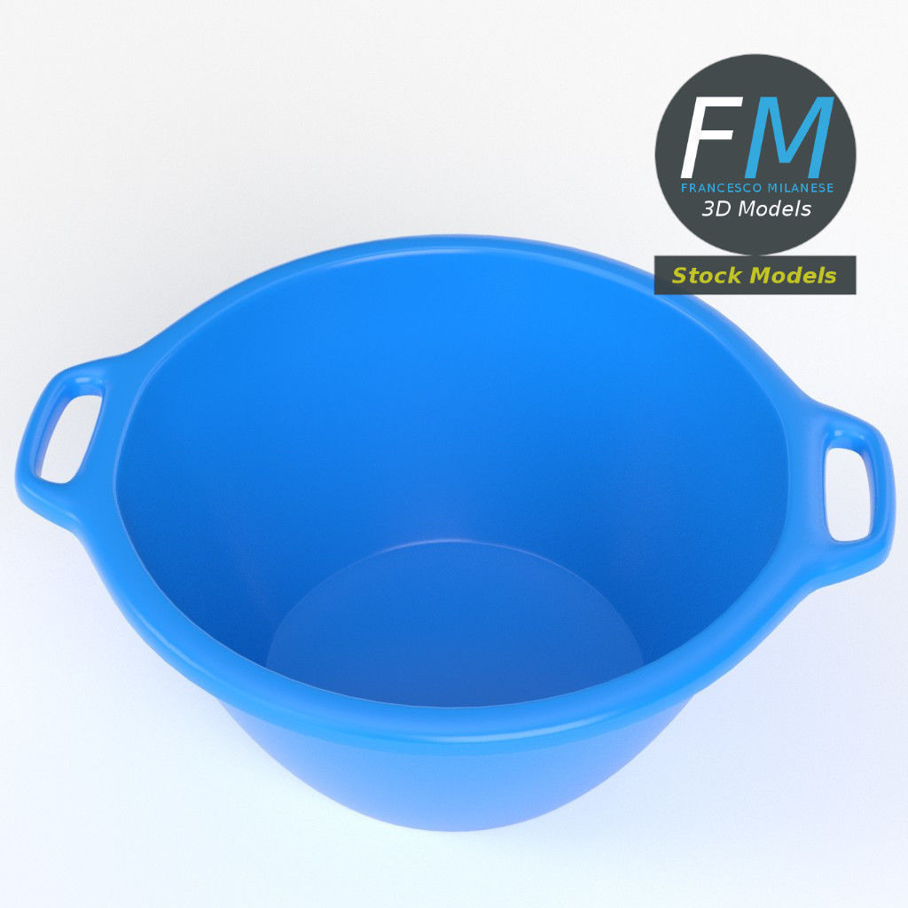 Plastic basin 3D model_2