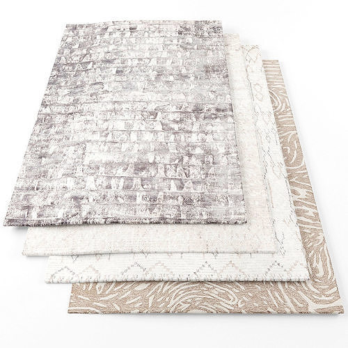 Rugs-931 area rugs - Low-poly 3D model