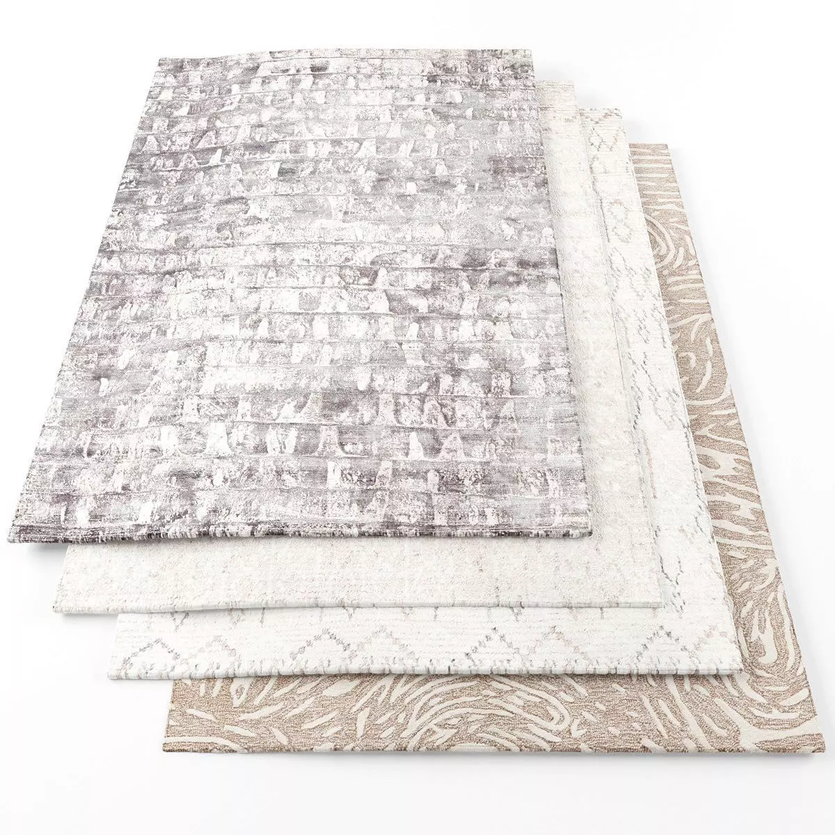 Rugs-931 area rugs - Low-poly 3D model_0