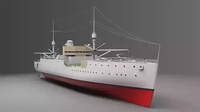 USS Vestal 3D model