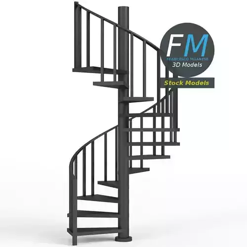 Spiral staircase 3D model
