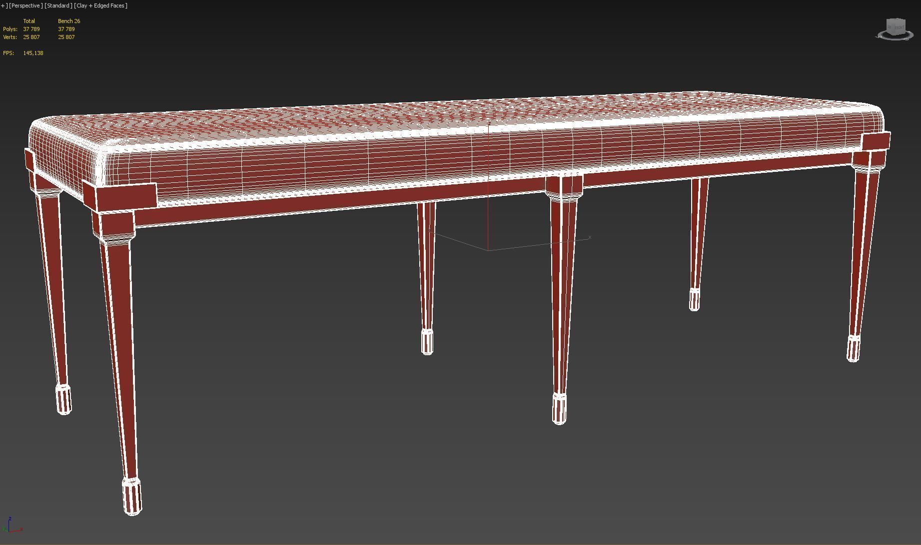 Bench 26 3D model_16