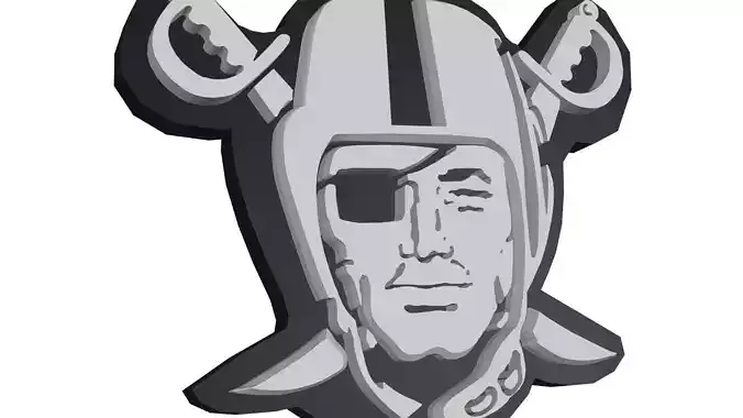 Raiders logo head only 3D model