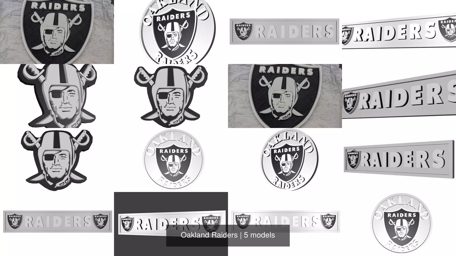 Oakland Raiders 3D Model Collection_0