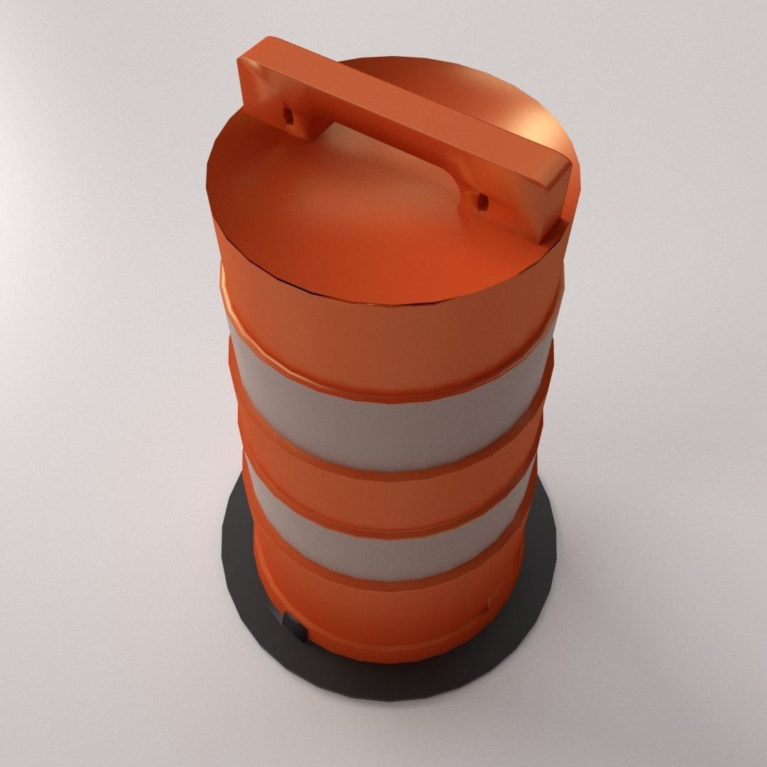 Barricade Barrel 3D model_1