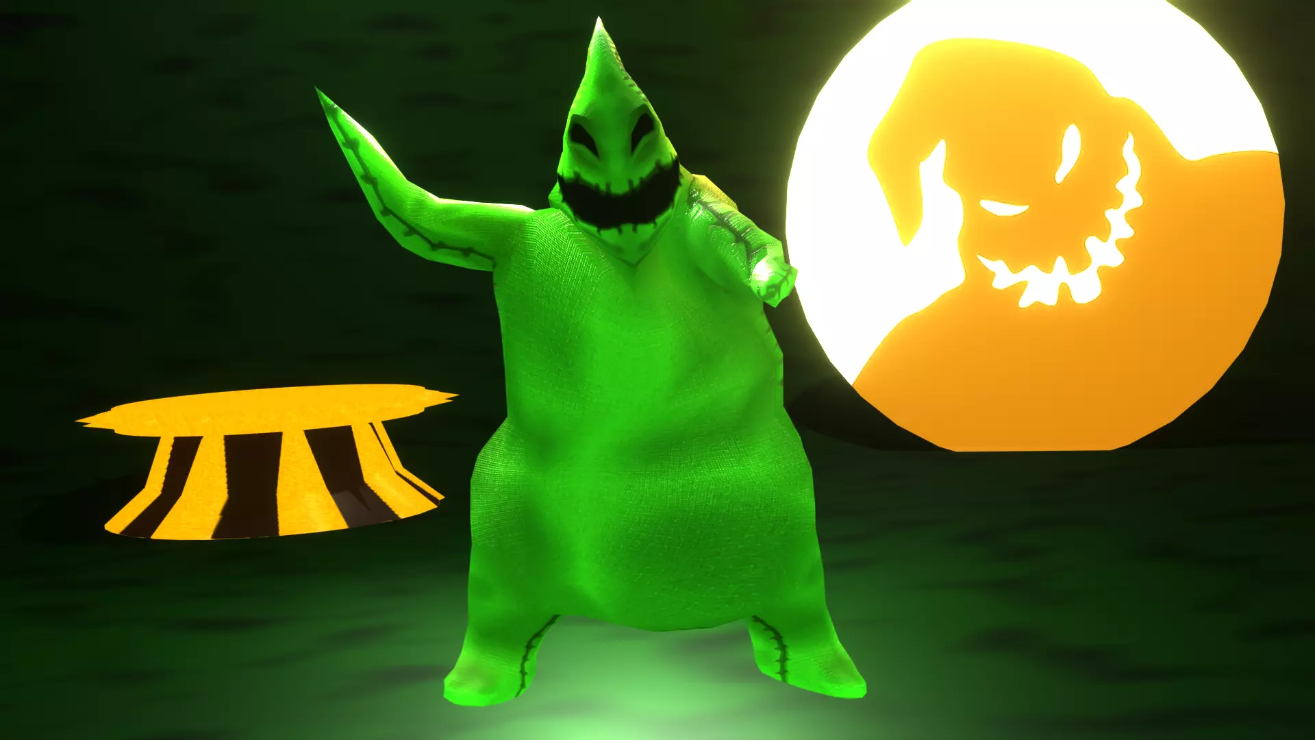 Oogie Boogie-The Nightmare Before Christmas Low-poly 3D model_0