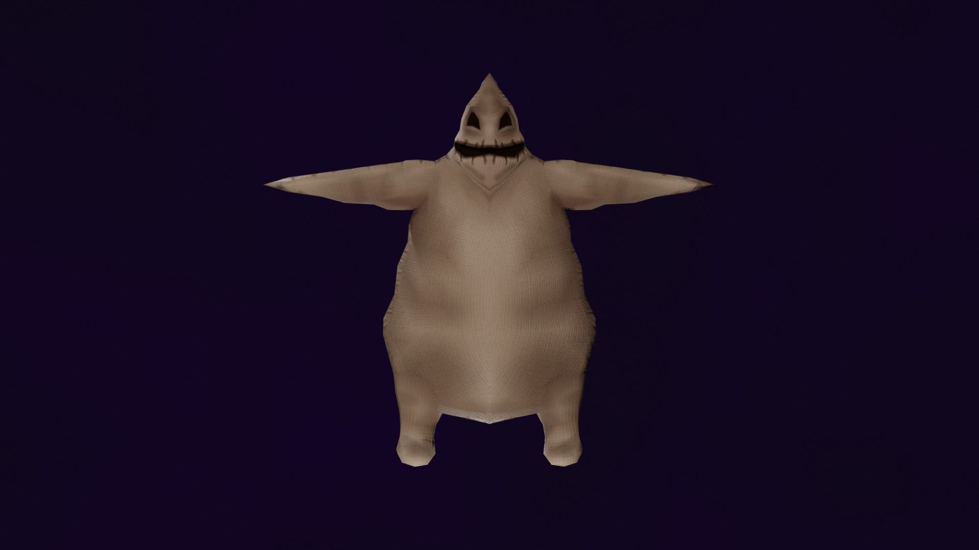 Oogie Boogie-The Nightmare Before Christmas Low-poly 3D model_4