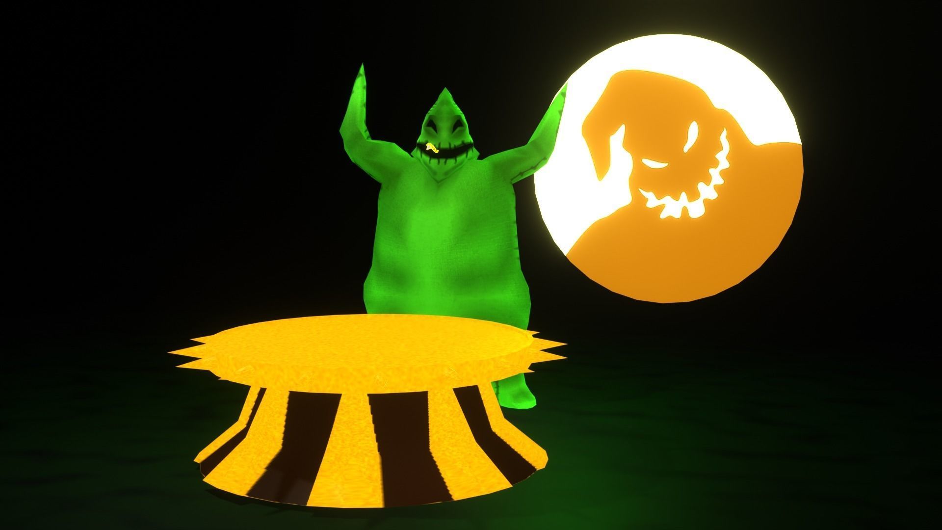 Oogie Boogie-The Nightmare Before Christmas Low-poly 3D model_10