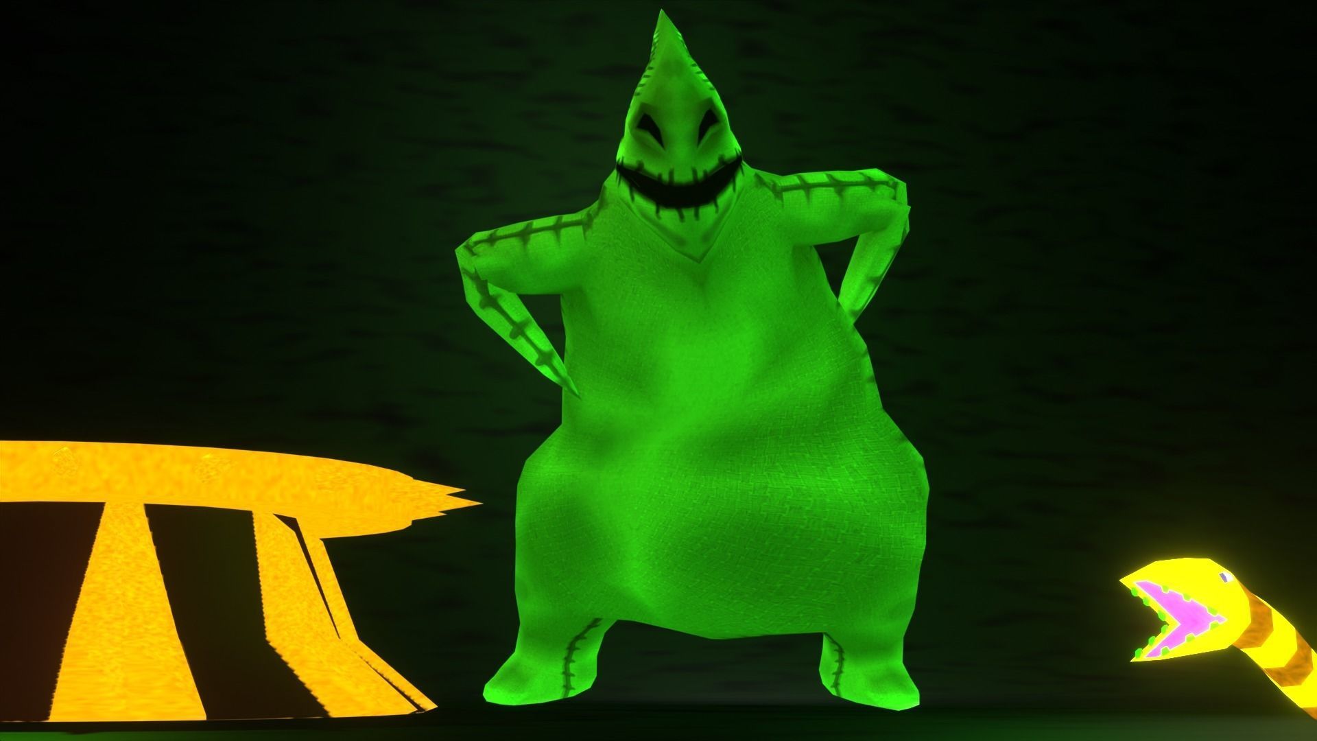 Oogie Boogie-The Nightmare Before Christmas Low-poly 3D model_11