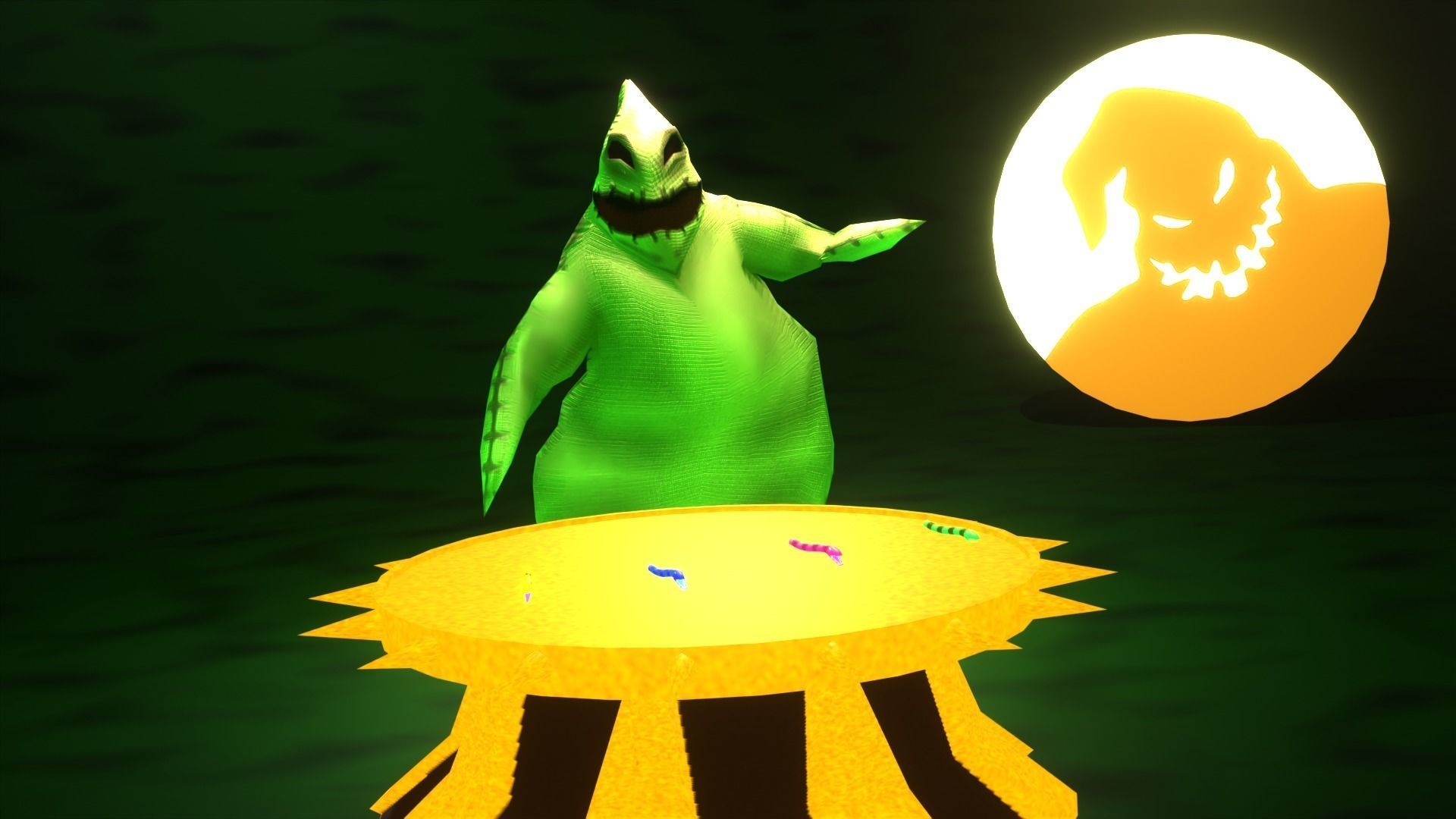 Oogie Boogie-The Nightmare Before Christmas Low-poly 3D model_12