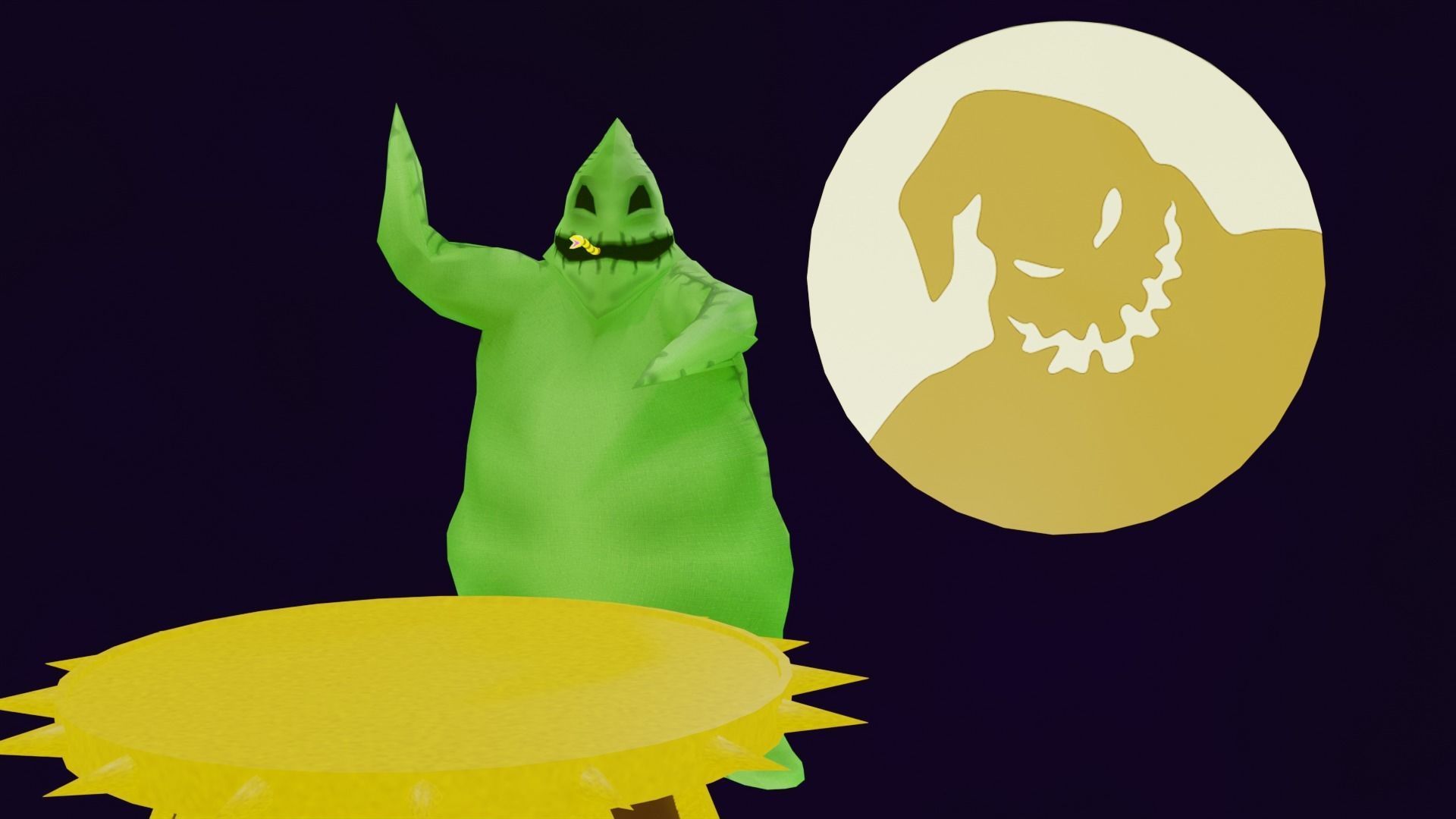 Oogie Boogie-The Nightmare Before Christmas Low-poly 3D model_8