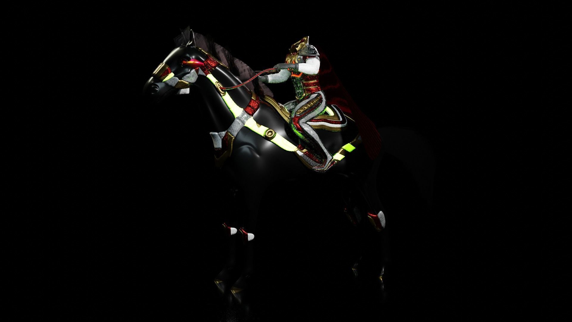 The Headless Horseman-Prince of Halloween 3D model_2