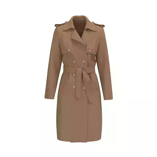 Wool trench coat