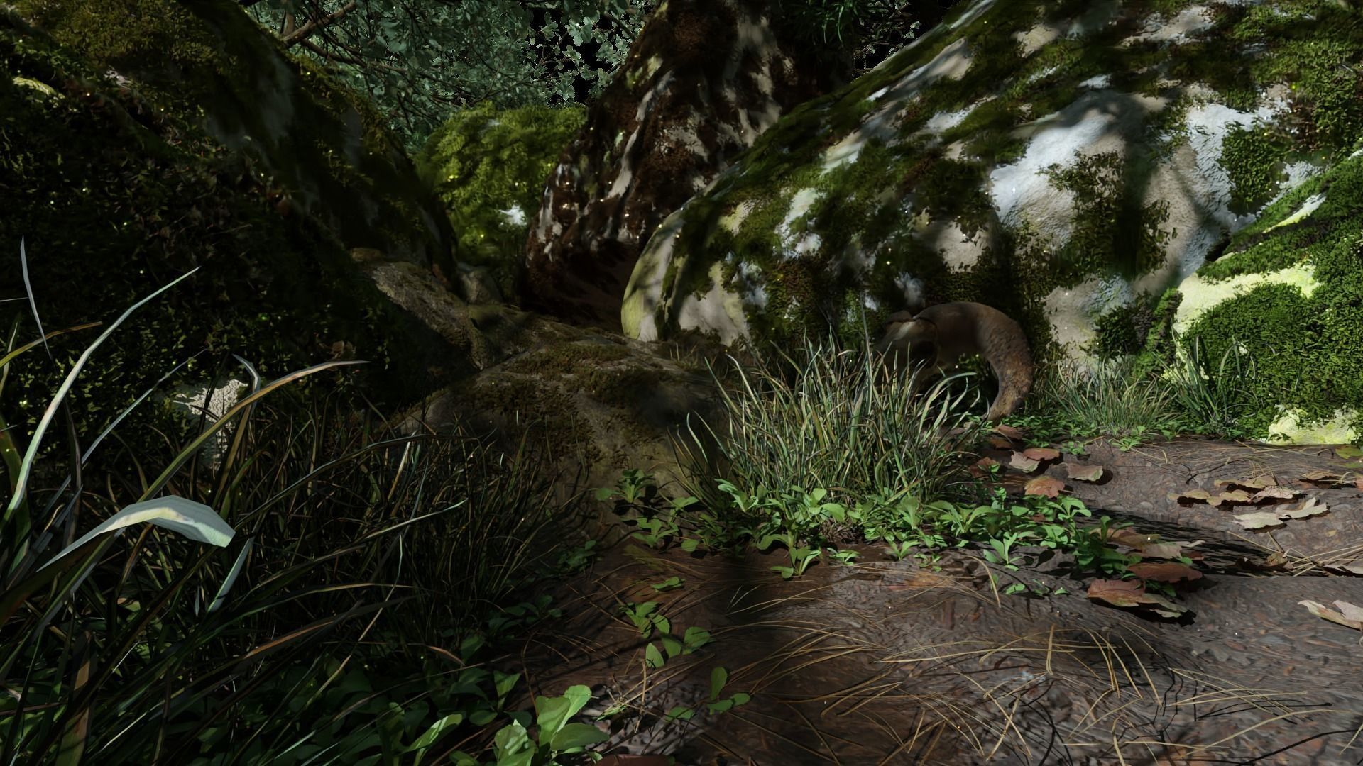 Realistic Forest scene Environment 3D model_2