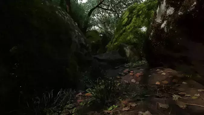 Realistic Forest scene Environment 3D model