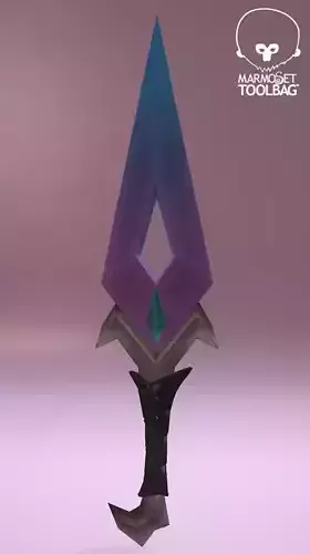 KDA akali kunai PBR Low-poly 3D model