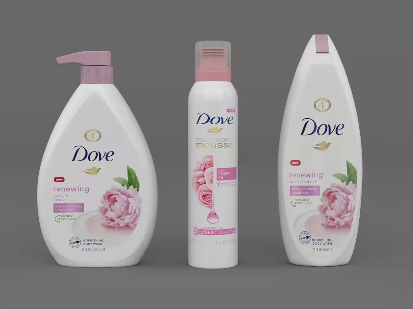 Dove Body Wash 3D model
