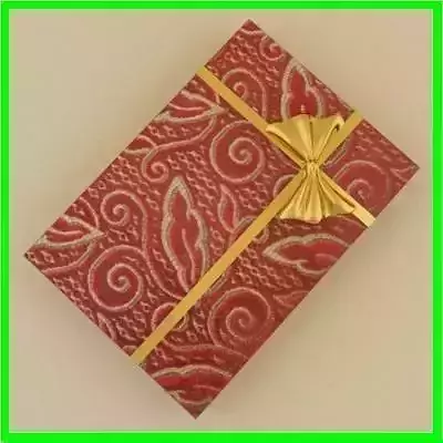 Gift Model box with gold ribbon 3D model