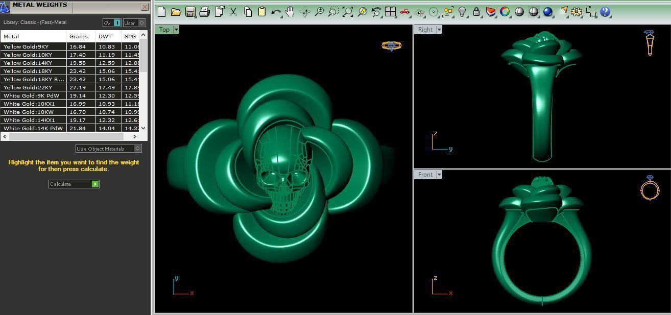 RING 351 3D print model_1
