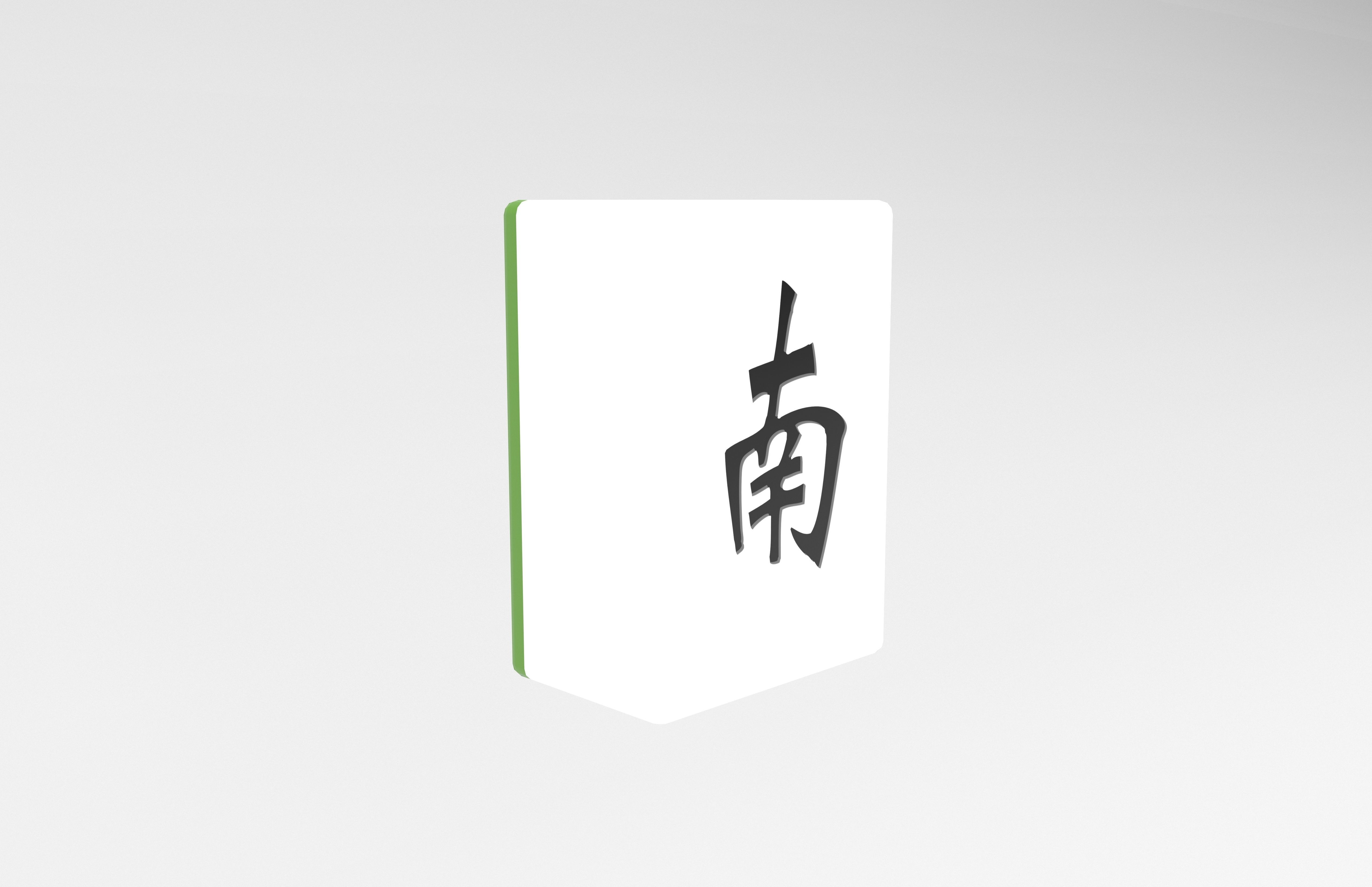 Mahjong v1 011 Low-poly 3D model_3