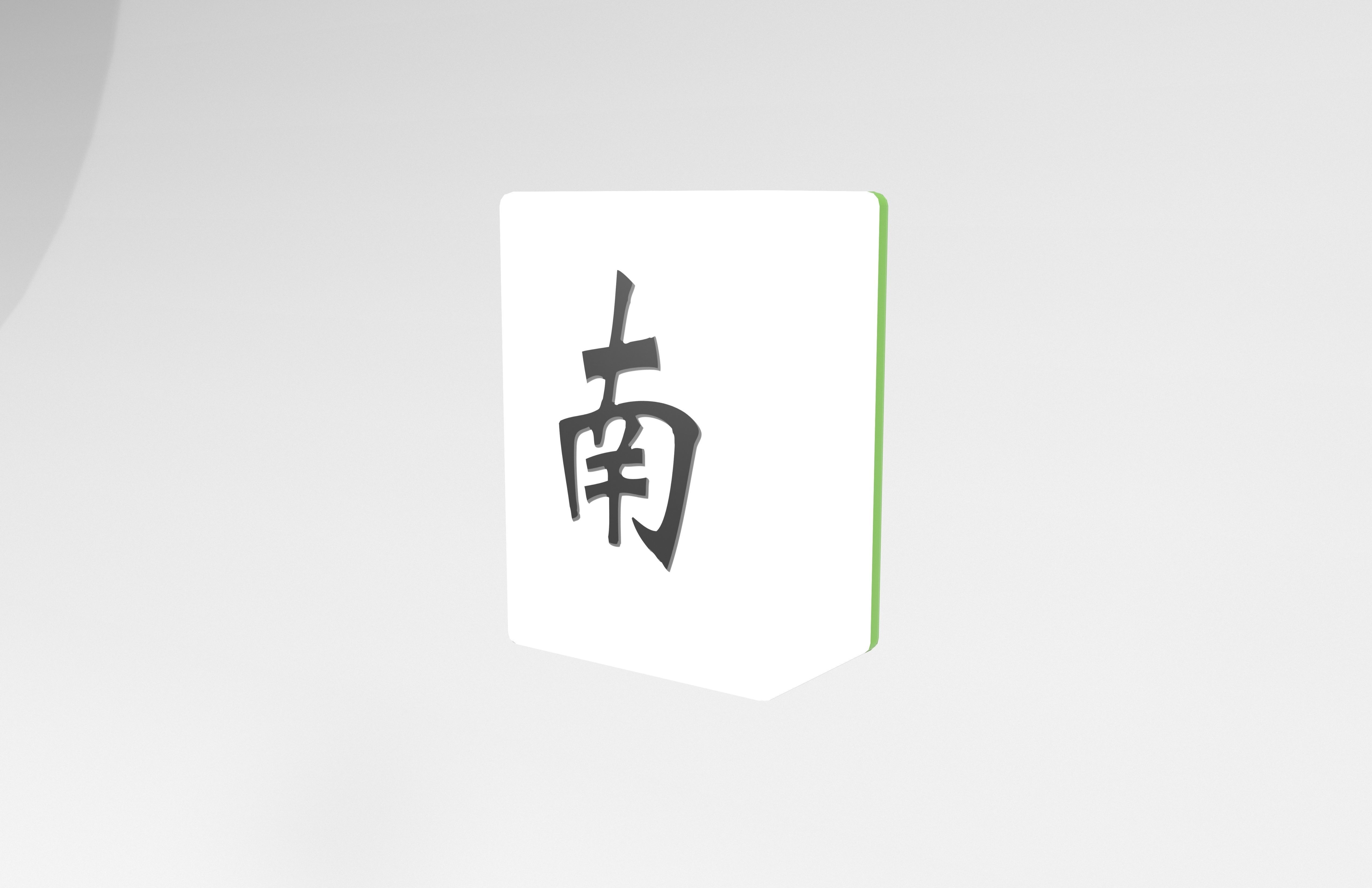 Mahjong v1 011 Low-poly 3D model_2