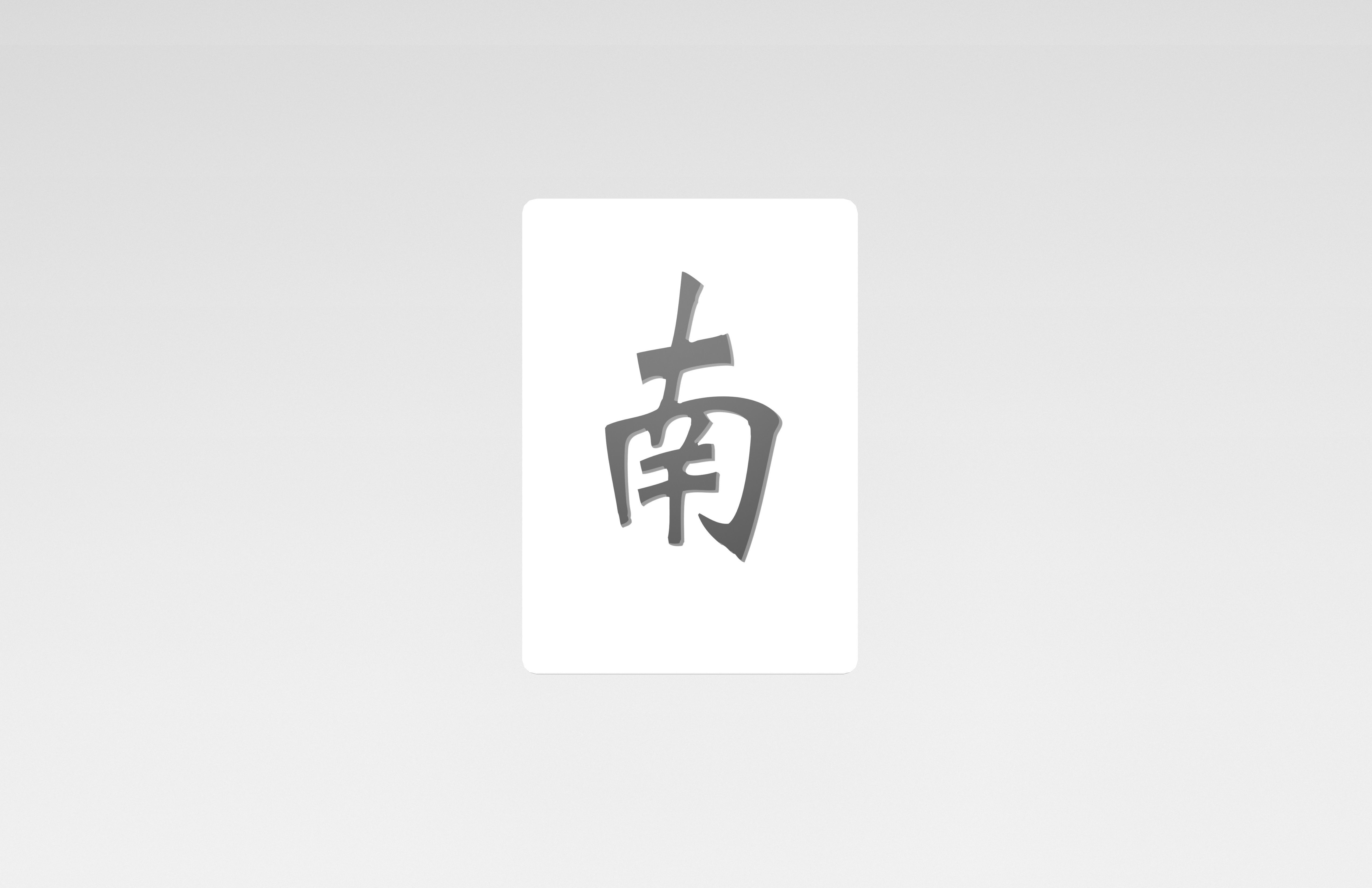 Mahjong v1 011 Low-poly 3D model_1