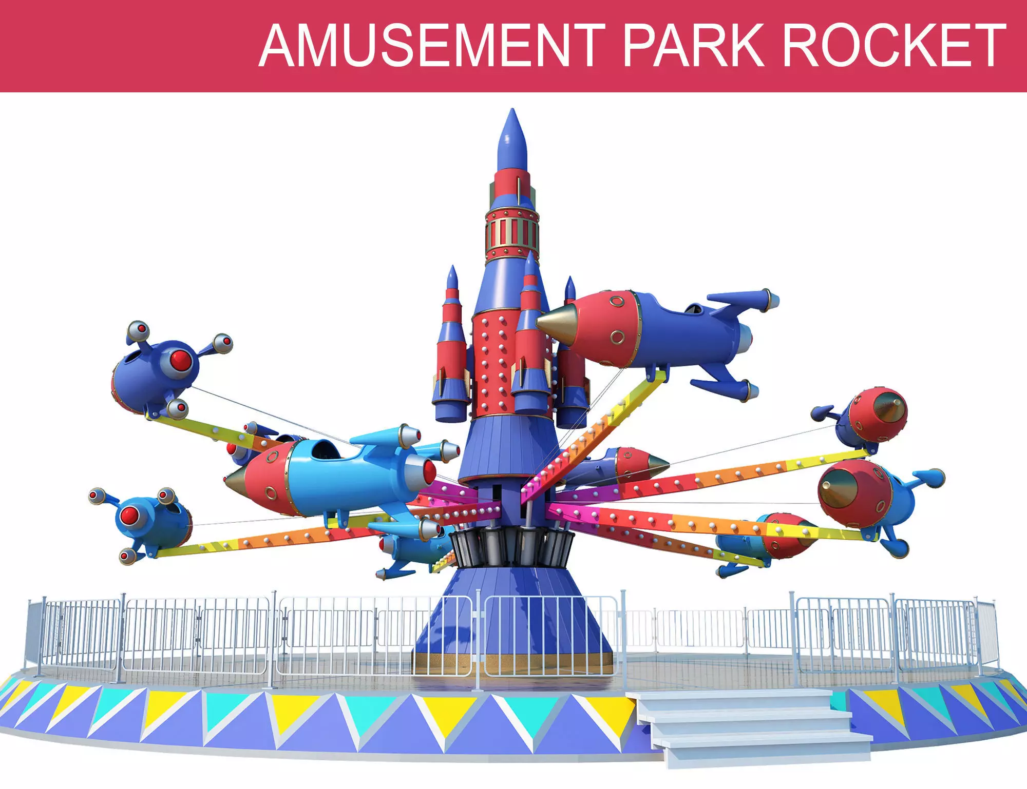 Rocket Carousel  3D model_0
