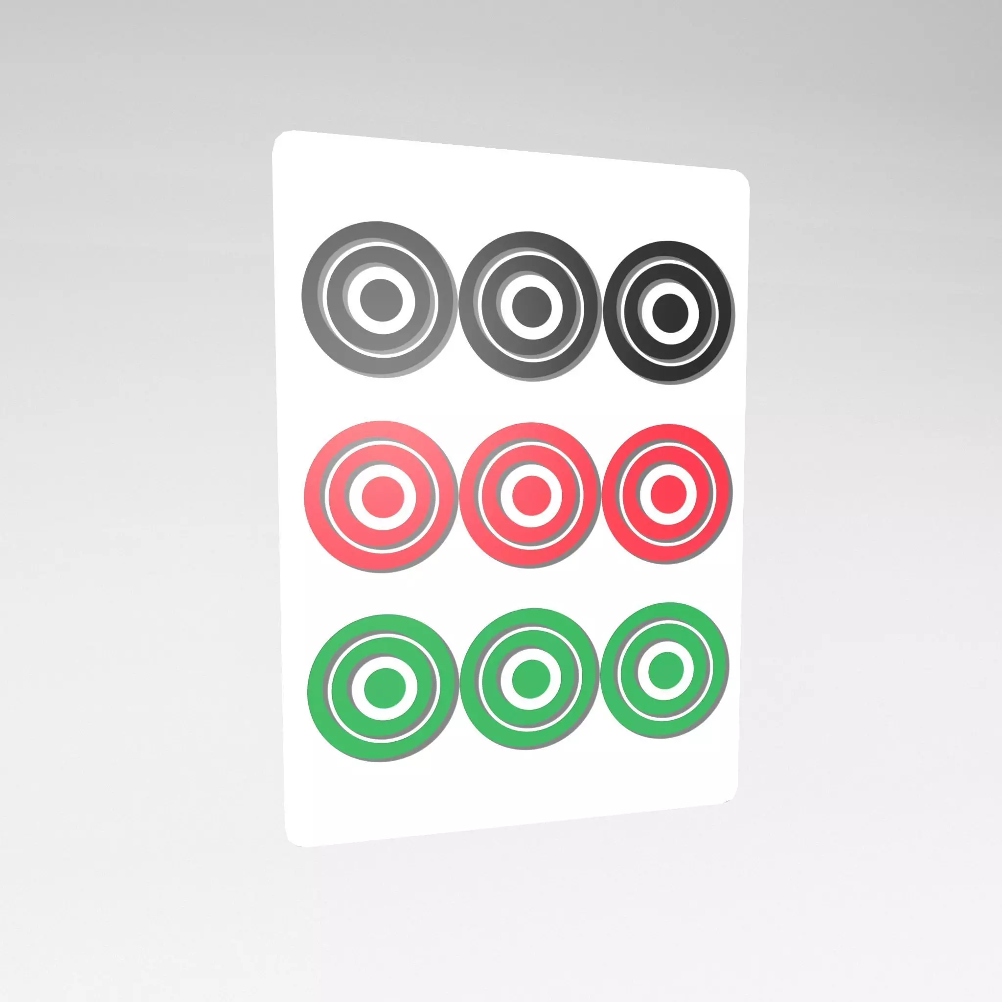 Mahjong v1 024 Low-poly 3D model