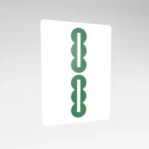 Mahjong v1 025 Low-poly 3D model