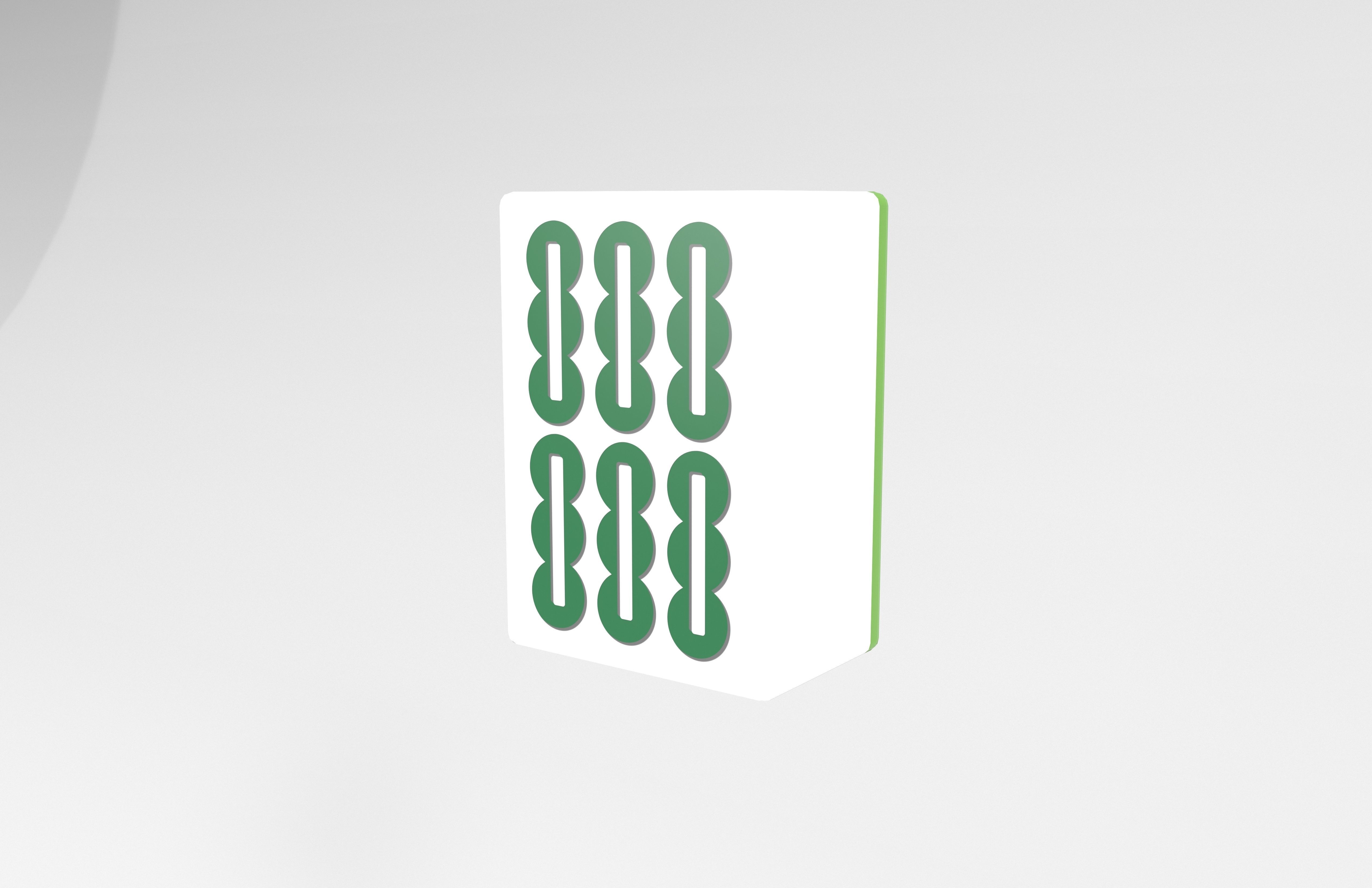 Mahjong v1 029 Low-poly 3D model_2