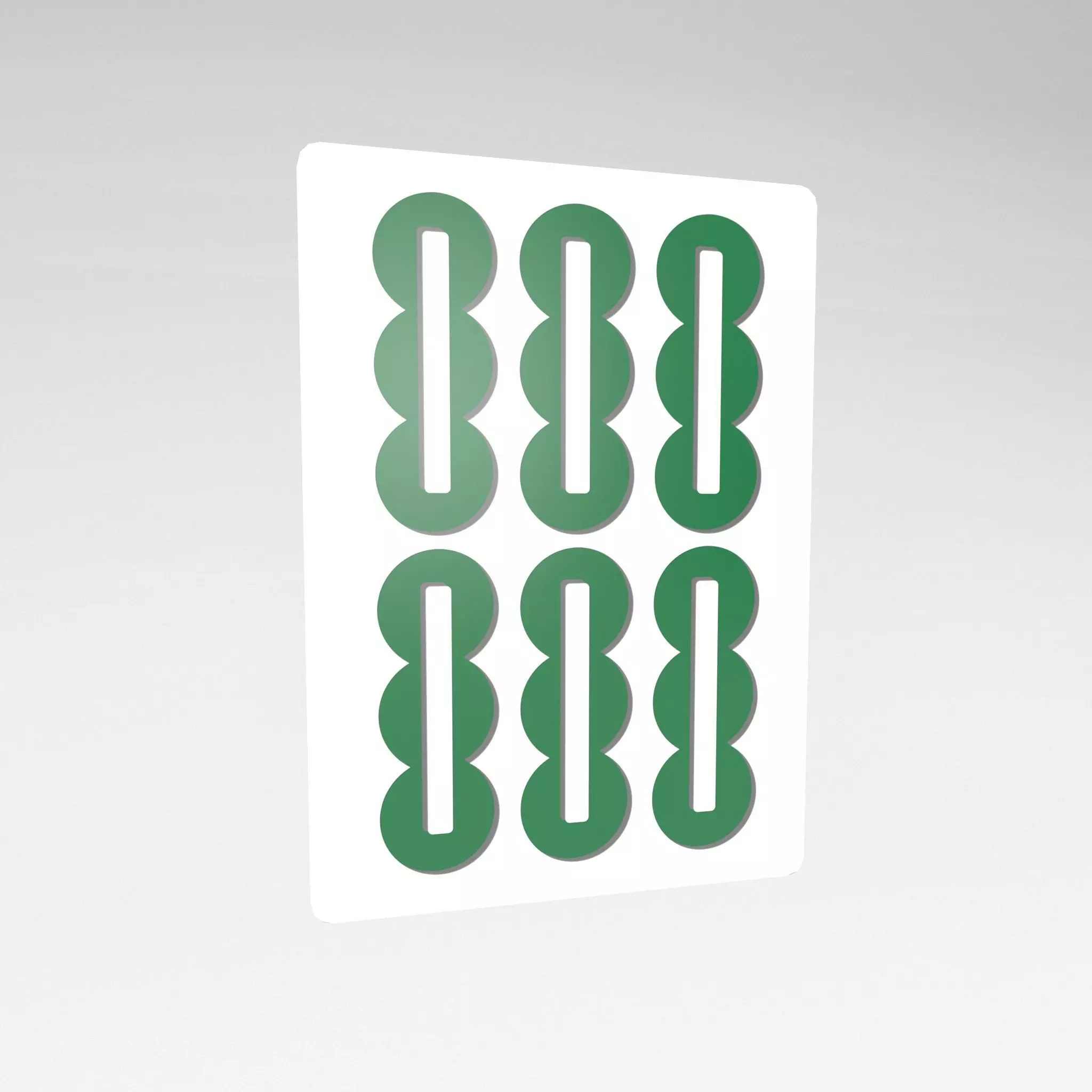 Mahjong v1 029 Low-poly 3D model_0