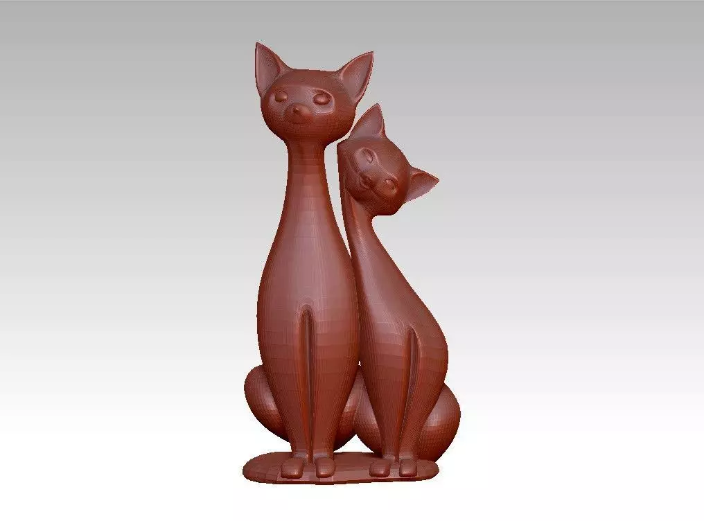 Cat decoration 3D print model