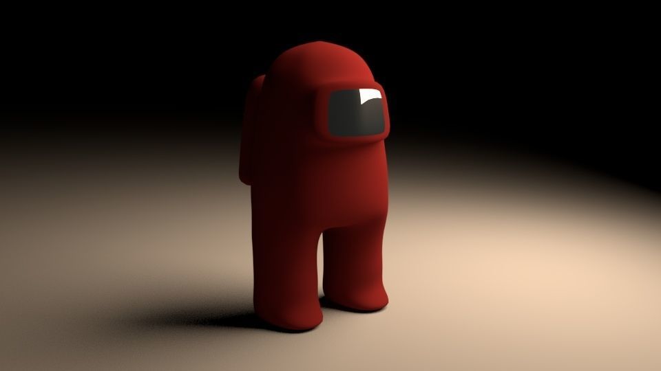 Among Us With Rigged Low-poly 3D model_1