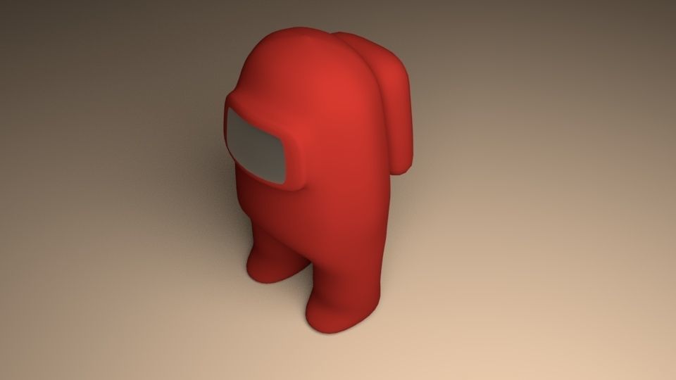 Among Us With Rigged Low-poly 3D model_3