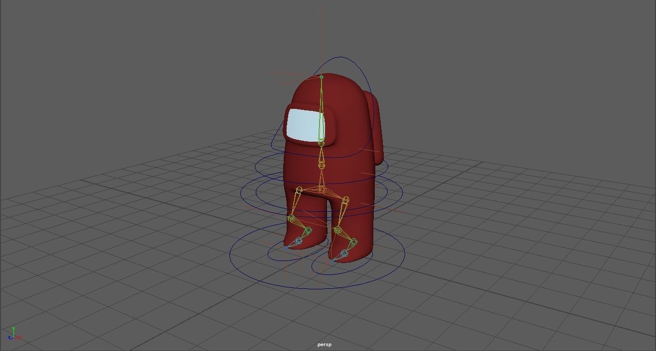 Among Us With Rigged Low-poly 3D model_5