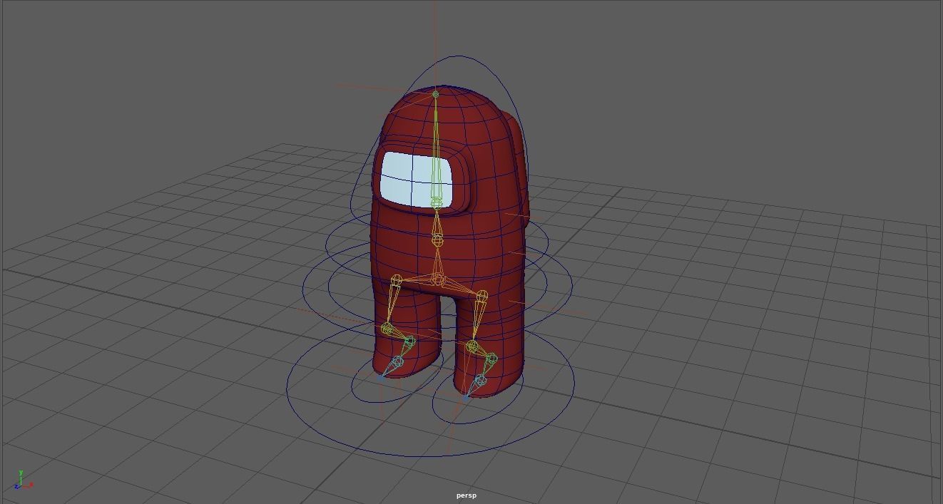 Among Us With Rigged Low-poly 3D model_4