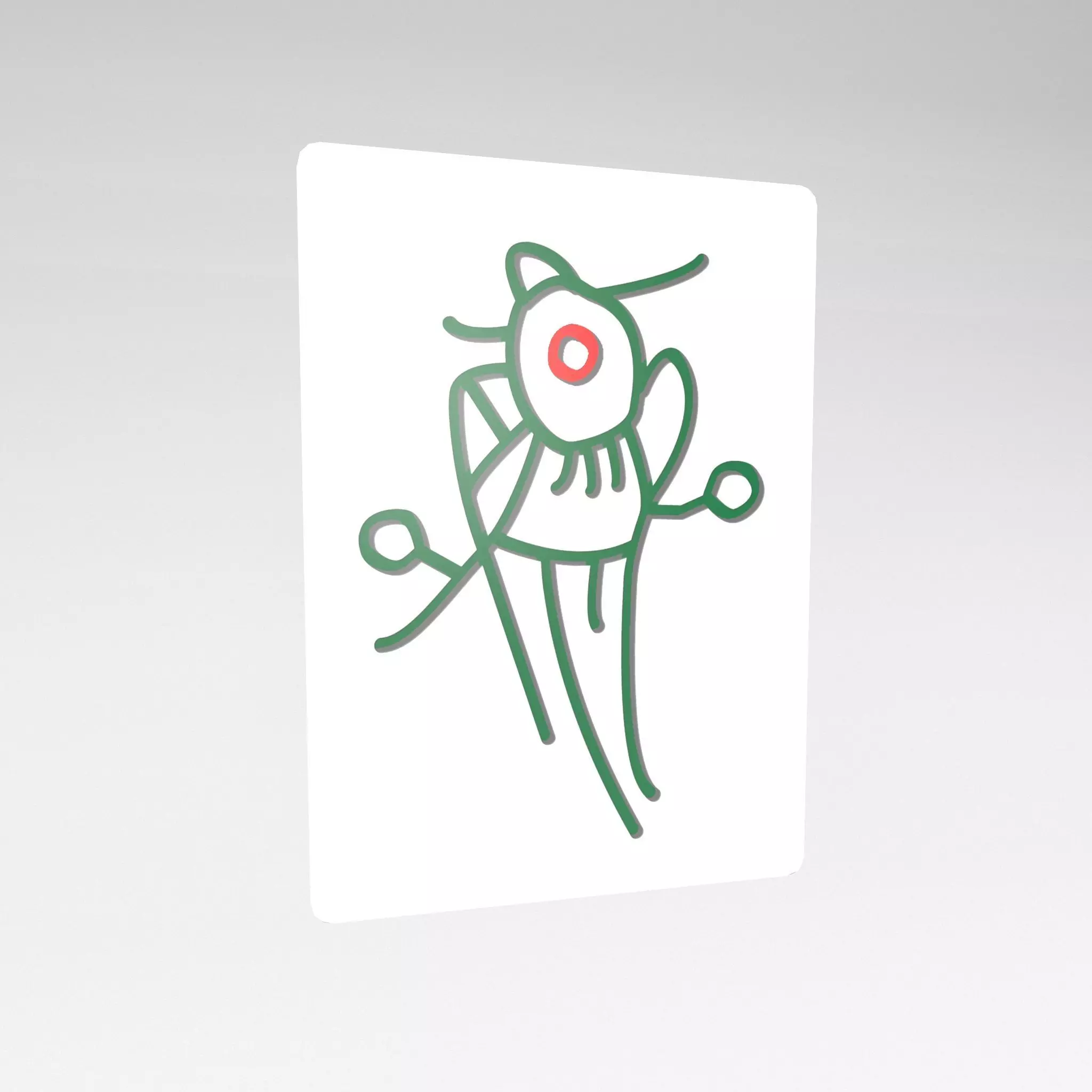 Mahjong v1 033 Low-poly 3D model