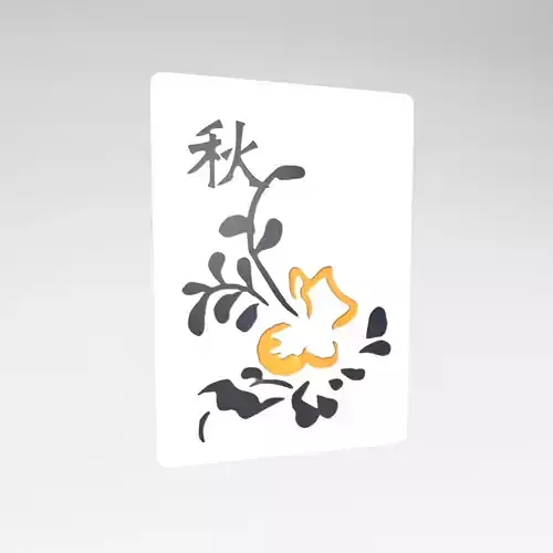 Mahjong v1 040 Low-poly 3D model
