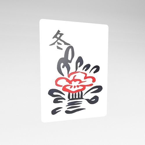 Mahjong v1 041 Low-poly 3D model