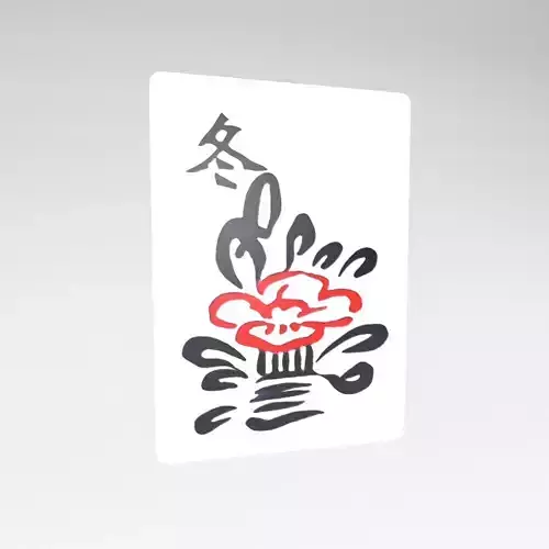 Mahjong v1 041 Low-poly 3D model