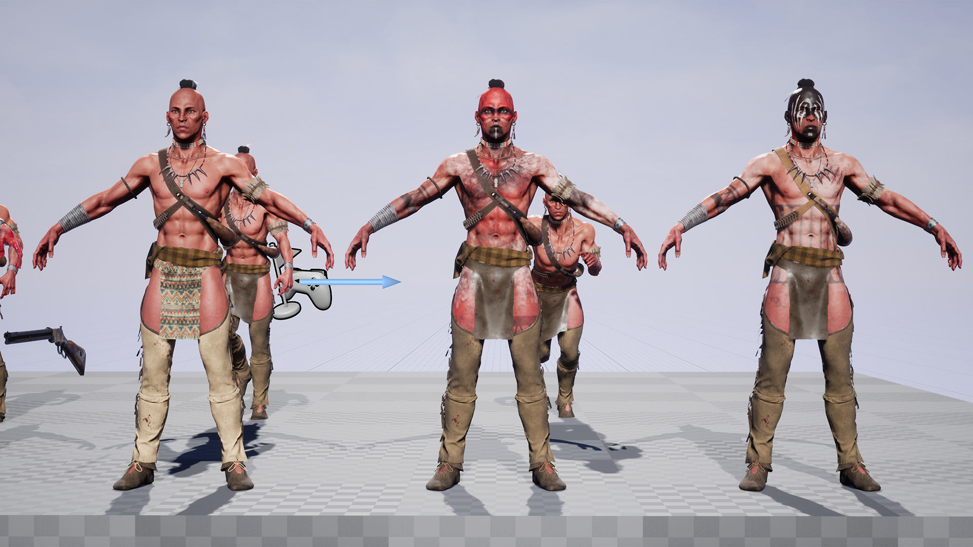 Native American Low-poly 3D model_30