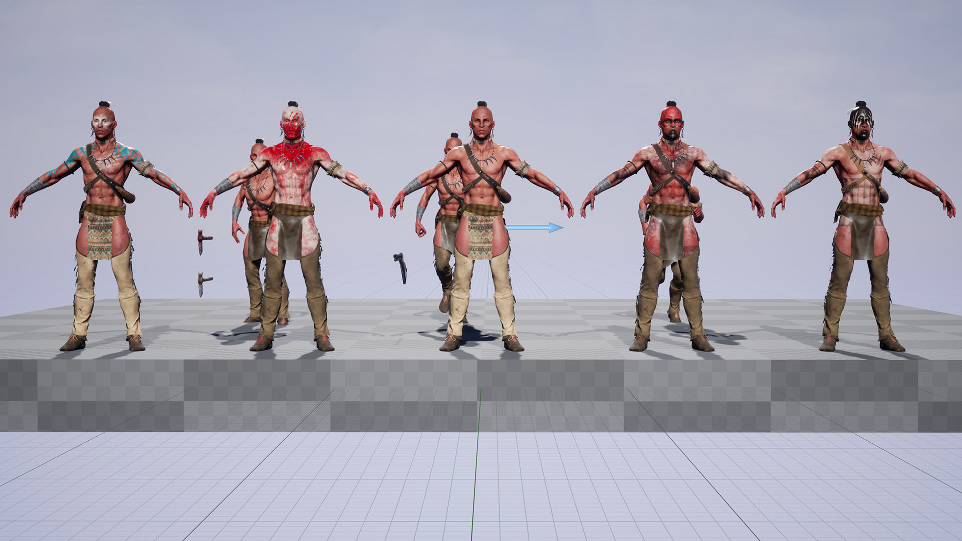 Native American Low-poly 3D model_27